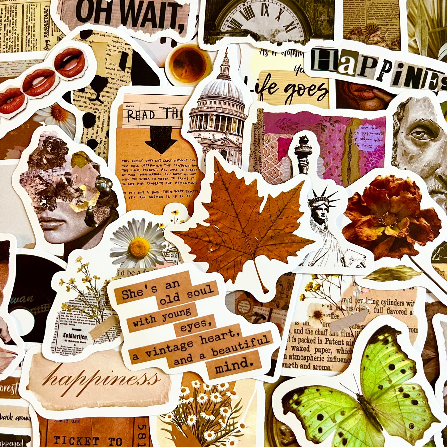 50 pcs Sticker pack FOR NOTEBOOK Waterproof for laptop, books, notes, workbooks Stickers