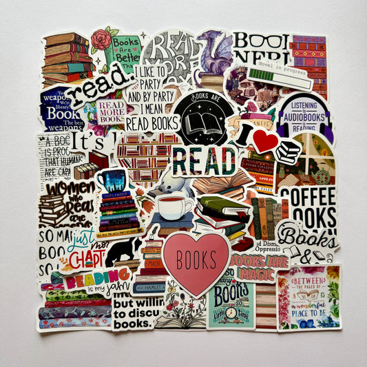 50 pcs Sticker pack BOOKS #3