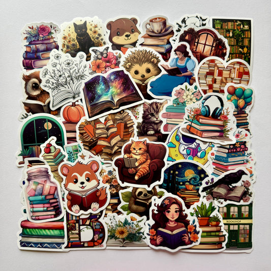 50 pcs Sticker pack BOOKS #4