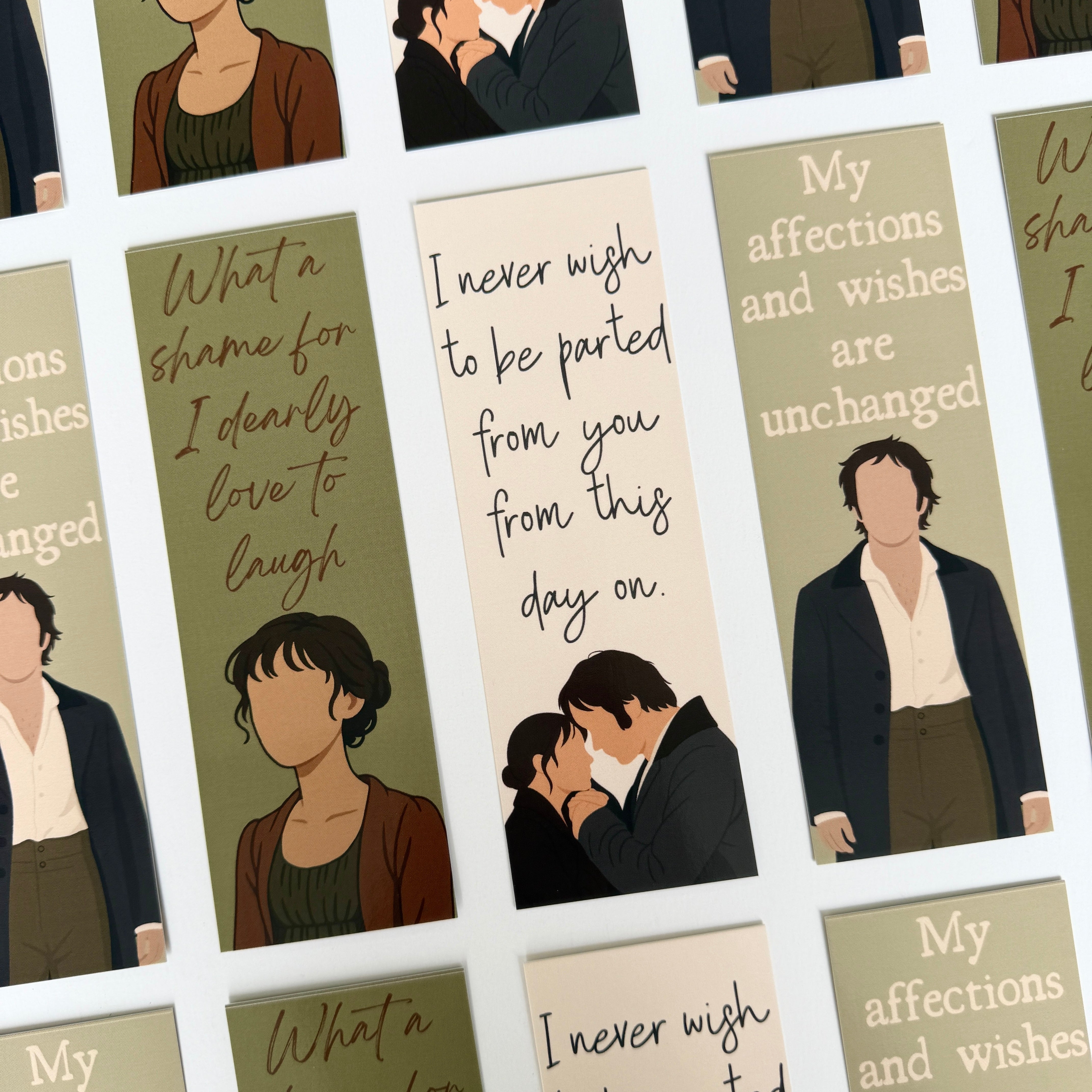Pack of 3 Bookmark 🎩 Pride and Prejudice Vibe-1