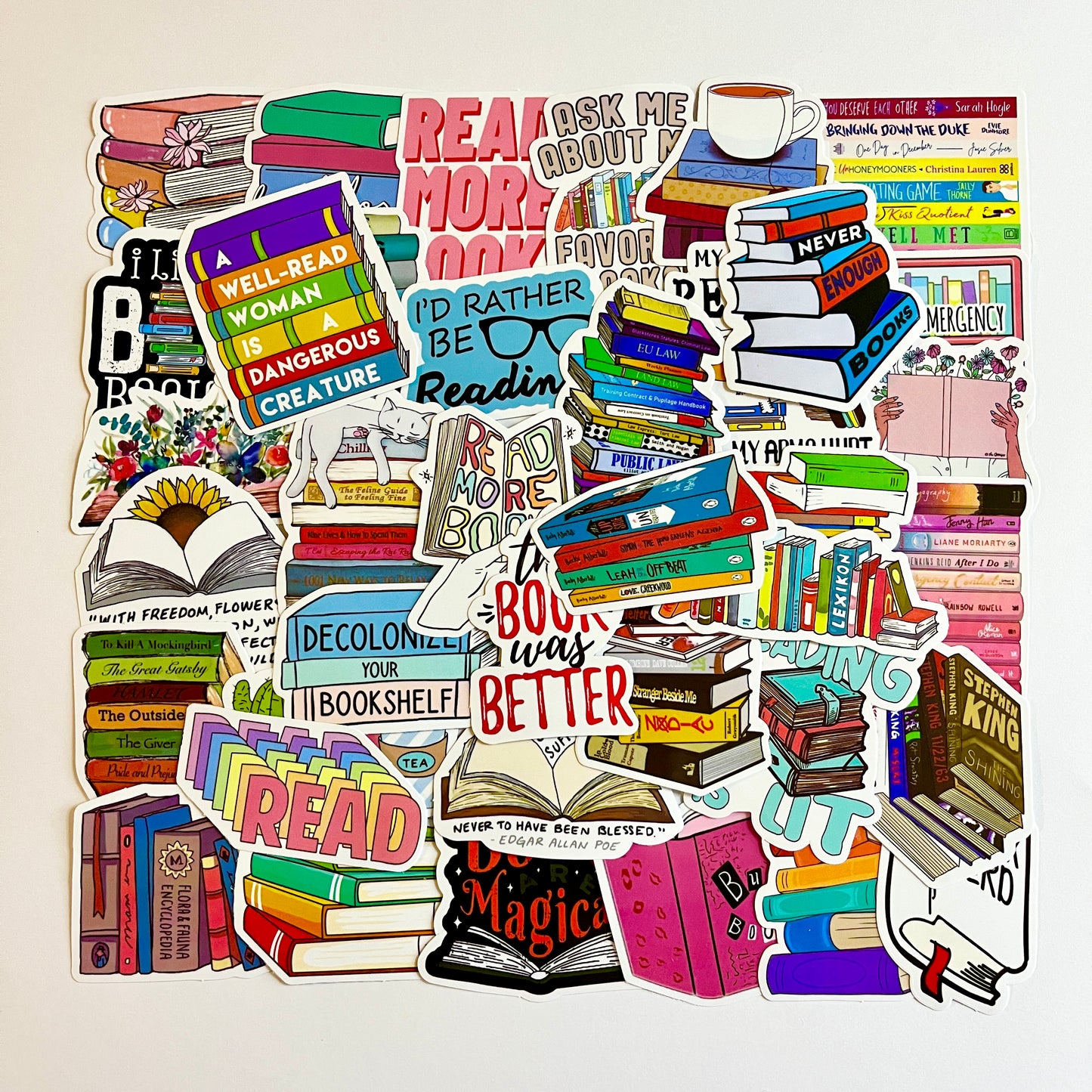 50 pcs Sticker pack BOOKS