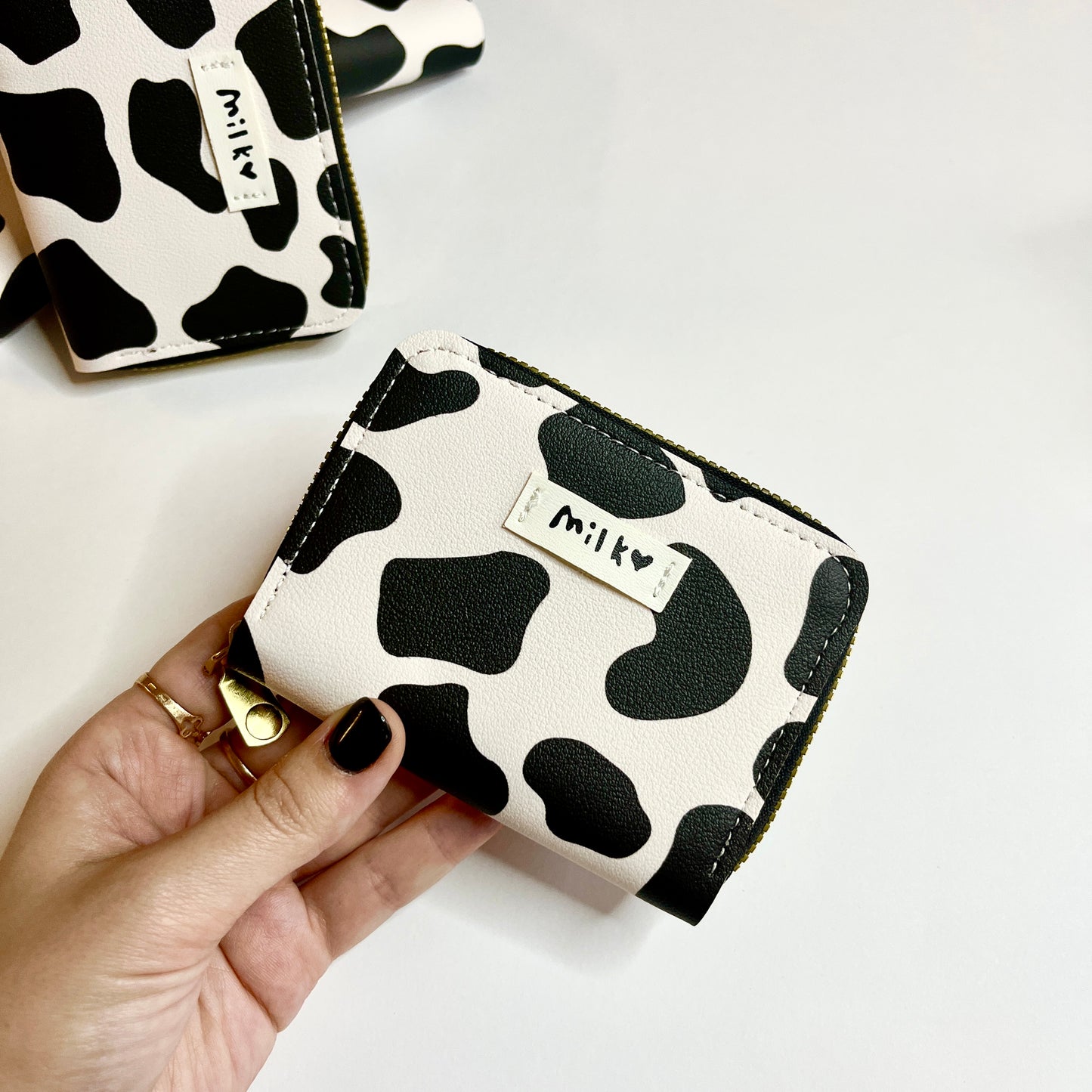 Cow print Wallet for Women Cash and Card Holder for Woman