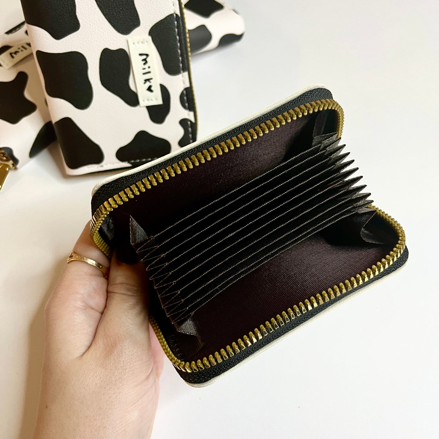 Cow print Wallet for Women Cash and Card Holder for Woman