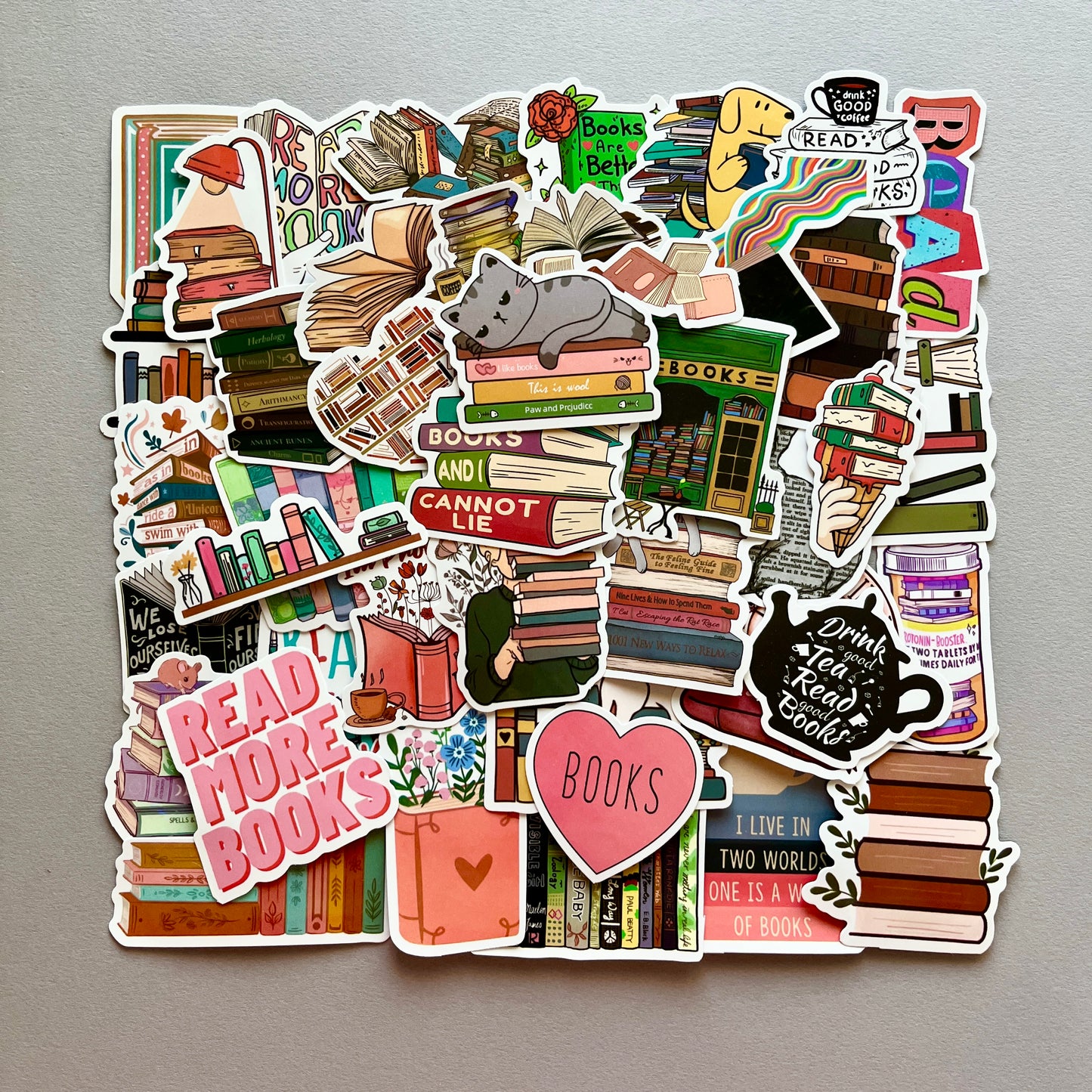 50 pcs Sticker pack BOOKS #2